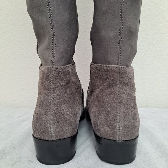 Michael Kors Bromley suede elastic flat riding boots - Picture 8 of 16